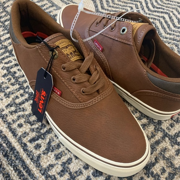 Levi’s Brown Men Shoes Size 8 - Picture 1 of 4